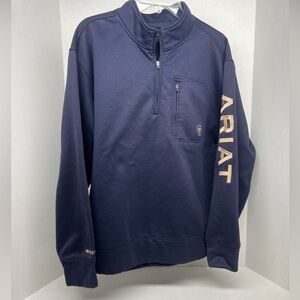 Ariat Navy Quarter-Zip Sweatshirt